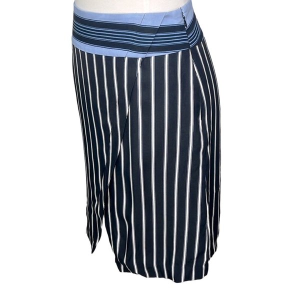 Loft Striped Faux Wrap Skirt - Picture 3 of 4